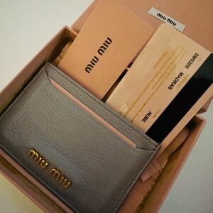 Miu Miu Madras Card Holder